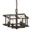 Golden Lighting Bellare Semi-Flush, Matte Black