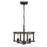 Golden Lighting Bellare Semi-Flush, Matte Black