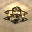 Golden Lighting Bellare Semi-Flush, Matte Black