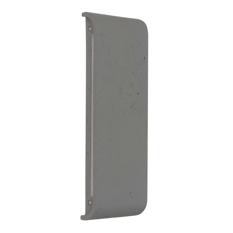 Golden Lighting Stela 16in 1-Light Outdoor Wall Light | Modern Gray Travertine Concrete | Entryway & Patio | 16 x 1.75 x 6.25 in | Model 7280-OWL16 GT