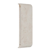 Golden Lighting Stela 16in Integrated LED Outdoor Wall Light | Modern White Travertine Concrete | Entryway & Patio | Model 7280-OWL16 WT