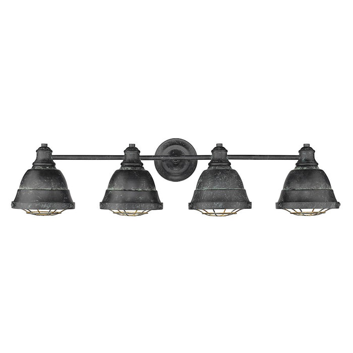 Golden Lighting Bartlett 4 Light Bath, Black Patina/Black Patinas