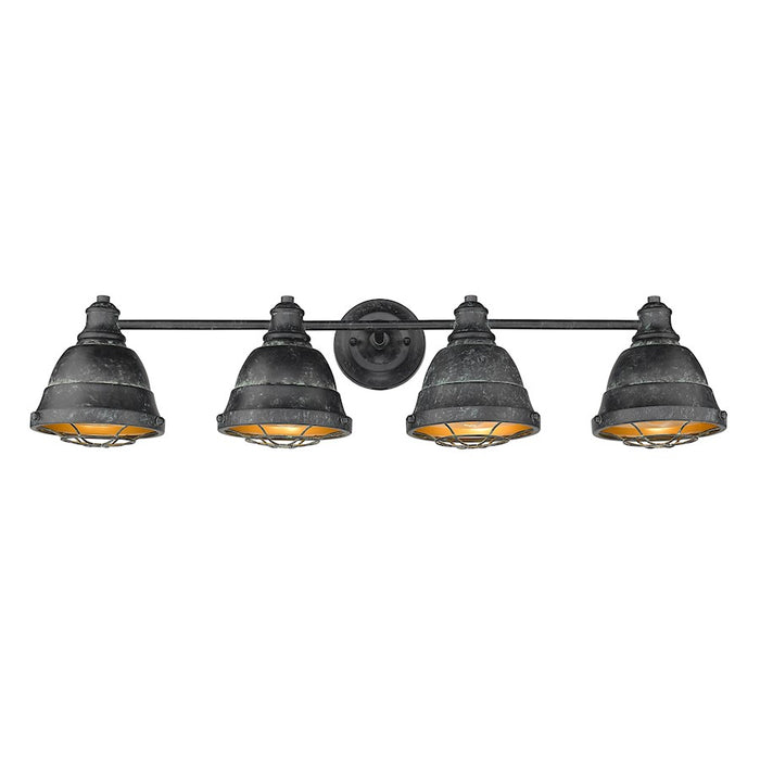 Golden Lighting Bartlett 4 Light Bath, Black Patina/Black Patinas