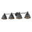 Golden Lighting Bartlett 4 Light Bath, Black Patina/Black Patinas