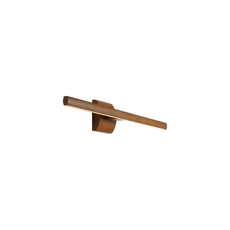 Golden Lighting Vireo 28" LED Bath Bar, Walnut/No Shade