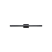 Golden Lighting Vireo 35" LED Bath Bar, Sand Black/No Shade - 7365-35SNB