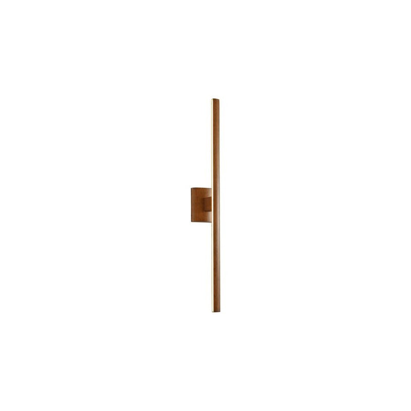 Golden Lighting Vireo 35" LED Bath Bar, Walnut/No Shade