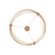 Golden Lighting Spirale 19in LED Chandelier | Modern Anodized Gold Ring | Dining Room & Foyer | 18.88 x 18.88 x 4.13 in | Model 7916-19 AGL