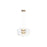 Golden Lighting Vetrina 2 Light Pendant, Light Gold/Clear Glass