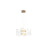Golden Lighting Vetrina 2 Light Pendant, Light Gold/Clear Glass
