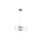Golden Lighting Vetrina 2 Light Pendant, Light Gold/Clear Glass