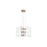 Golden Lighting Vetrina 3 Light Pendant, Light Gold/Clear Glass - 8046-3PLG