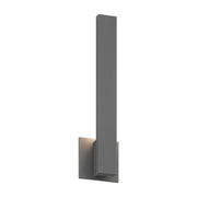 Golden Lighting Enso 18in Integrated LED Outdoor Wall Light | Modern Smooth Gray Aluminum | Entryway & Patio | 369.5 Lumens | Model 8432-OWL18 SGY