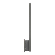 Golden Lighting Enso 18in Integrated LED Outdoor Wall Light | Modern Smooth Gray Aluminum | Entryway & Patio | 369.5 Lumens | Model 8432-OWL18 SGY