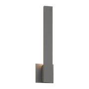 Golden Lighting Enso 18in Integrated LED Outdoor Wall Light | Modern Smooth Gray Aluminum | Entryway & Patio | 369.5 Lumens | Model 8432-OWL18 SGY