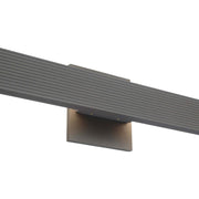 Golden Lighting Enso 24in Integrated LED Outdoor Wall Light | Modern Smooth Gray Aluminum | Entryway & Patio | Model 8432-OWL24 SGY