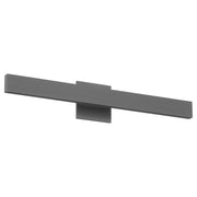 Golden Lighting Enso 24in Integrated LED Outdoor Wall Light | Modern Smooth Gray Aluminum | Entryway & Patio | Model 8432-OWL24 SGY