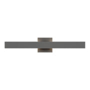 Golden Lighting Enso 24in Integrated LED Outdoor Wall Light | Modern Smooth Gray Aluminum | Entryway & Patio | Model 8432-OWL24 SGY