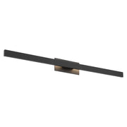 Golden Lighting Enso 51in Integrated LED Outdoor Wall Light | Modern Textured Black Aluminum | Front Door & Patio | Model 8432-OWL51 TBK