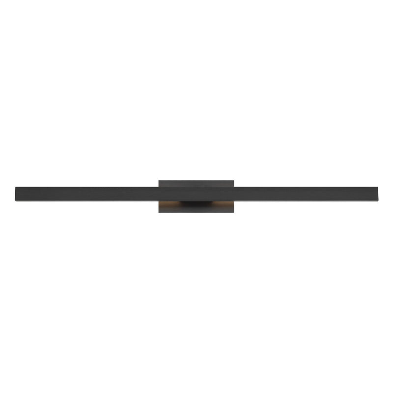 Golden Lighting Enso 51in Integrated LED Outdoor Wall Light | Modern Textured Black Aluminum | Front Door & Patio | Model 8432-OWL51 TBK