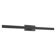 Golden Lighting Enso 51in Integrated LED Outdoor Wall Light | Modern Textured Black Aluminum | Front Door & Patio | Model 8432-OWL51 TBK