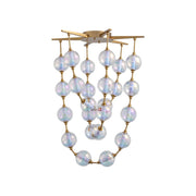 Golden Perla 34" LED Pendant, Brushed Champagne Bronze/Clear Glass - 9013-34BCB