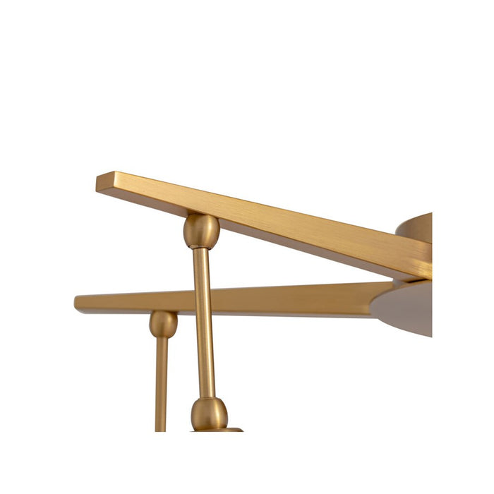 Golden Perla 34" LED Pendant, Brushed Champagne Bronze/Clear Glass