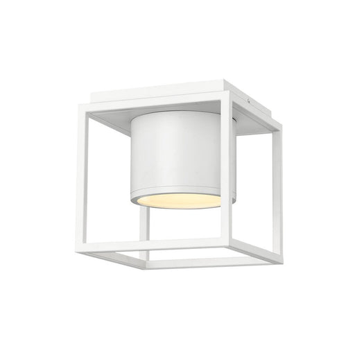 Golden Desmond 7" Wide LED Flush Mount, Matte White - 9092-FM7WHT-WHT