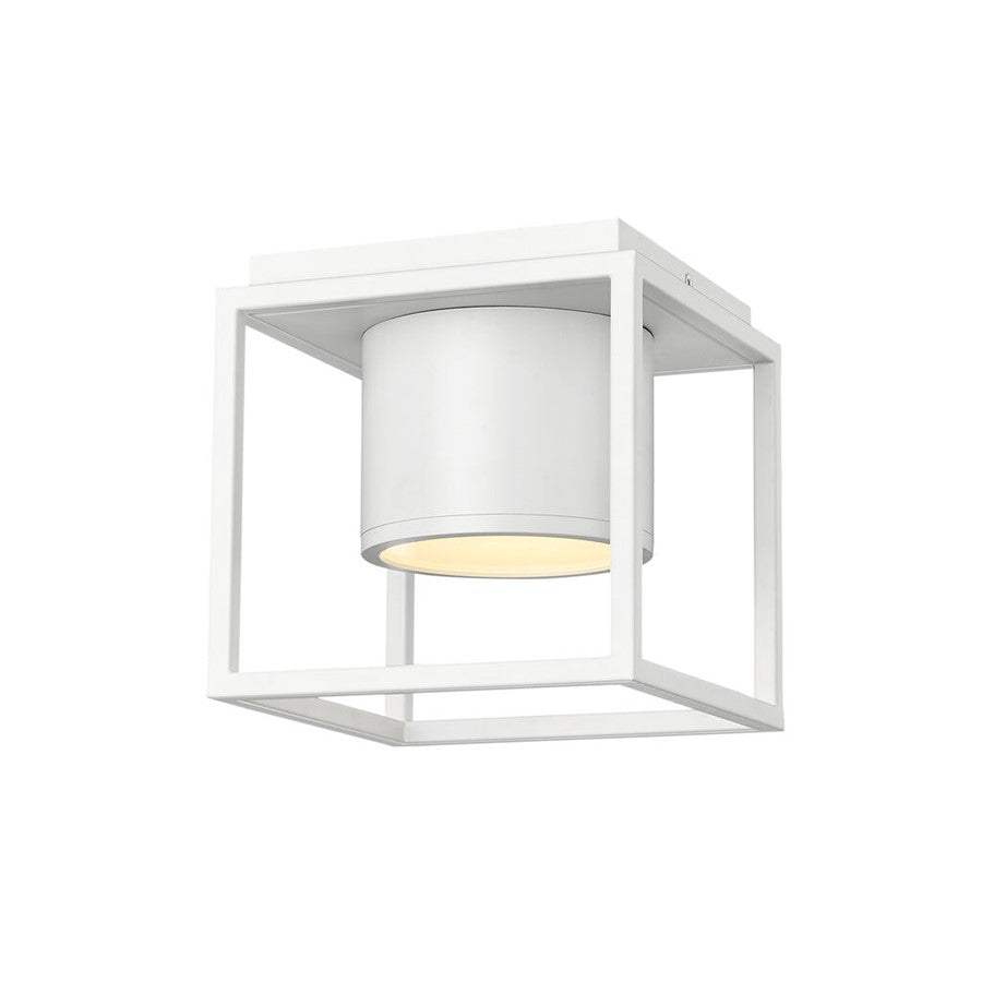 Golden Desmond 7" Wide LED Flush Mount, Matte White - 9092-FM7WHT-WHT