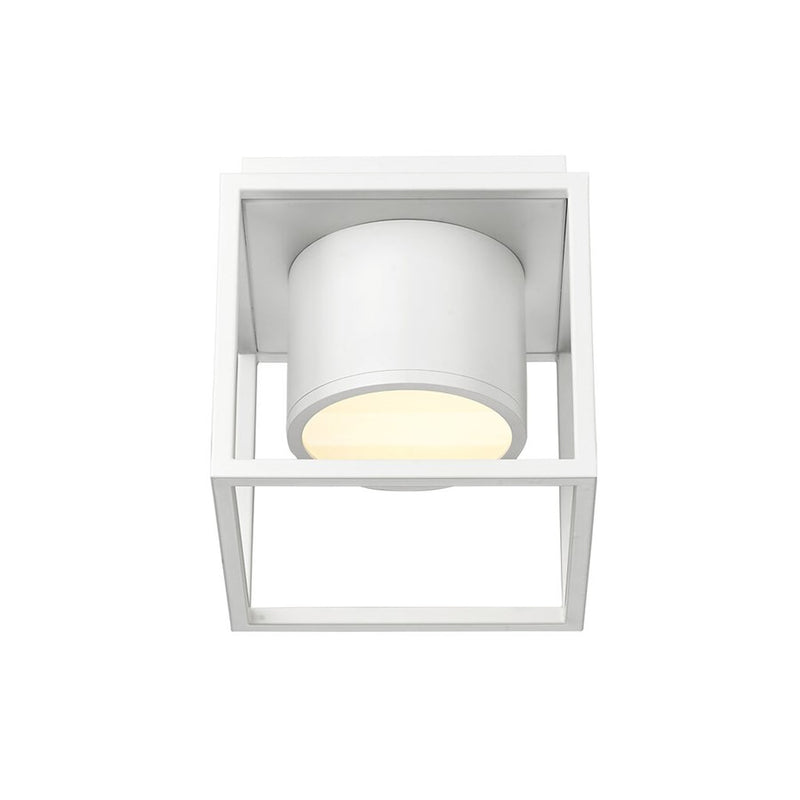Golden Desmond 7" Wide LED Flush Mount, Matte White