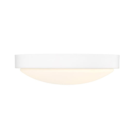 Golden Gabi 10" Wide LED Flush Mount, Matte White/Opal