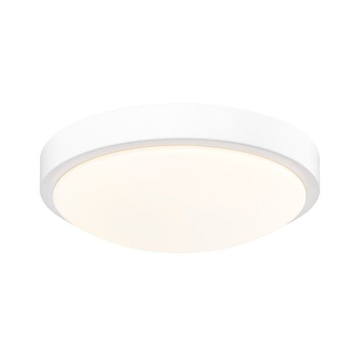 Golden Gabi 10" Wide LED Flush Mount, Matte White/Opal
