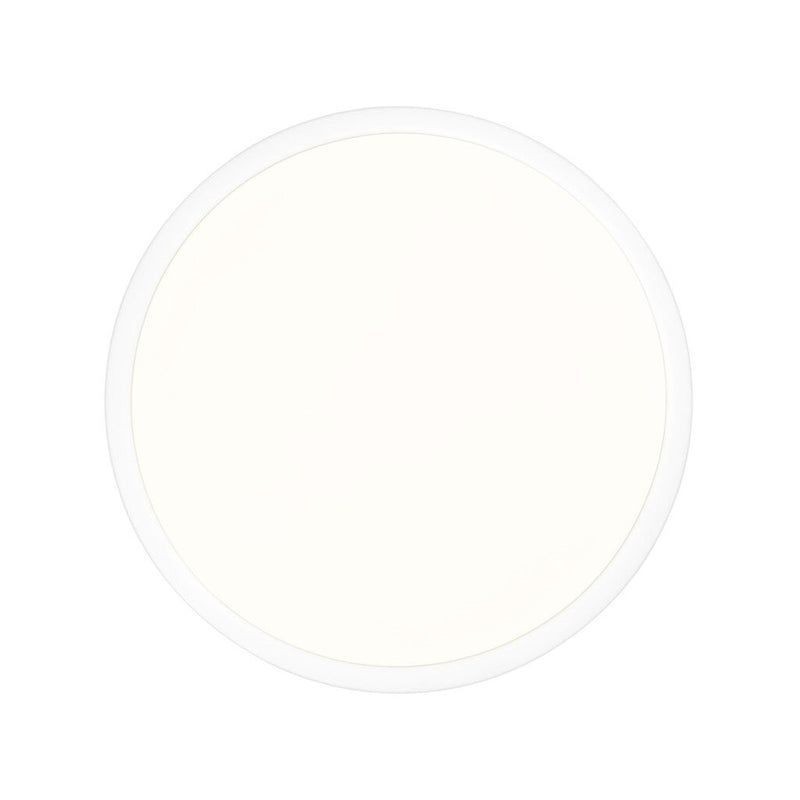 Golden Gabi 10" Wide LED Flush Mount, Matte White/Opal