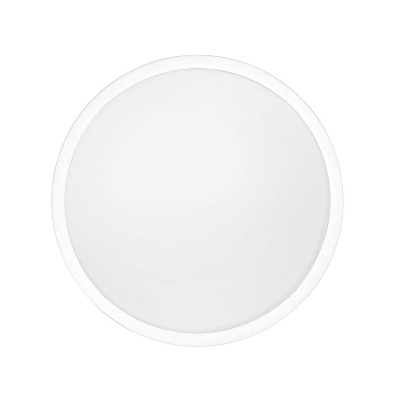 Golden Gabi 10" Wide LED Flush Mount, Matte White/Opal