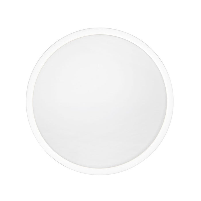 Golden Gabi 10" Wide LED Flush Mount, Matte White/Opal