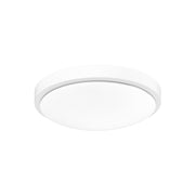 Golden Gabi 13" Wide LED Flush Mount, Matte White/Opal - 9128-FM13WHT-OP