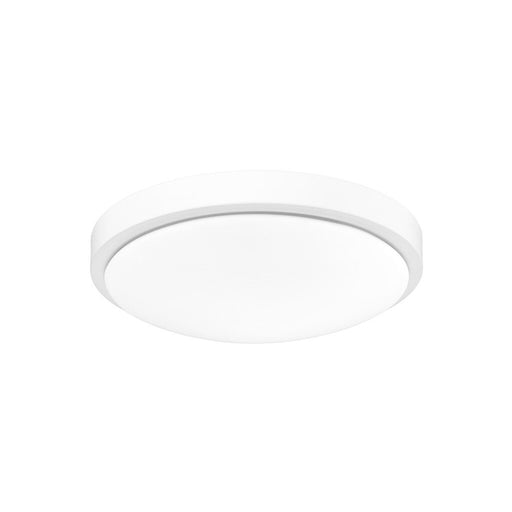 Golden Gabi 13" Wide LED Flush Mount, Matte White/Opal - 9128-FM13WHT-OP