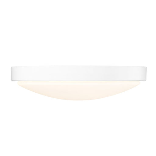 Golden Gabi 13" Wide LED Flush Mount, Matte White/Opal