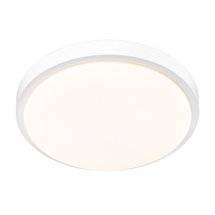 Golden Gabi 13" Wide LED Flush Mount, Matte White/Opal