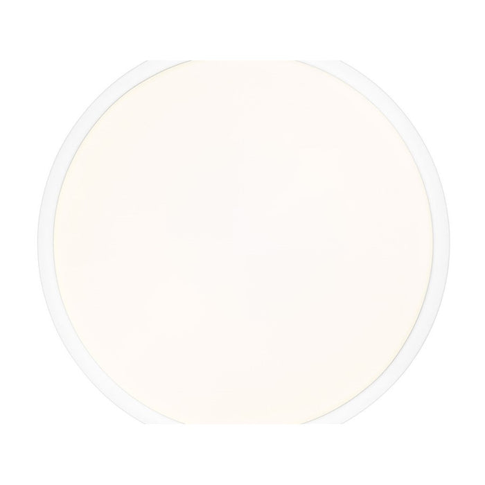 Golden Gabi 13" Wide LED Flush Mount, Matte White/Opal