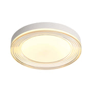 Golden Lighting Ondulada 16in LED Flush Mount | Modern Sand White and Smoky Acrylic | Hallway & Bedroom | Model 9518-16 SNW-SMK