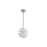 Golden Lighting Glacier LED Pendant, Polished Nickel/Icy Glass