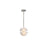 Golden Lighting Glacier LED Pendant, Polished Nickel/Icy Glass