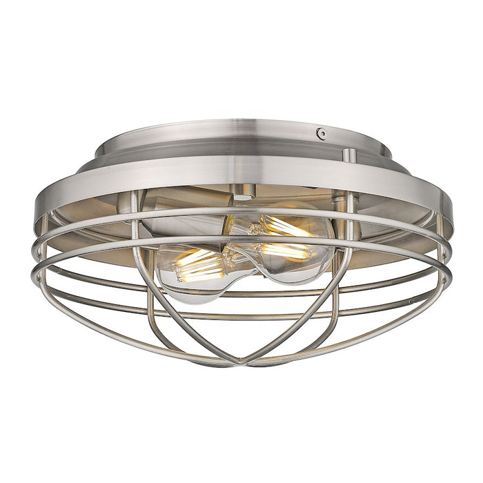 Golden Lighting Seaport 2 Light Flush Mount