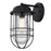 Golden Lighting Seaport 1-Light Outdoor Sconce, Black UV/Cage