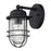 Golden Lighting Seaport 1-Light Outdoor Sconce, Black UV/Cage