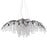 Golden Lighting Autumn Twilight Large Chandelier, Black Iron