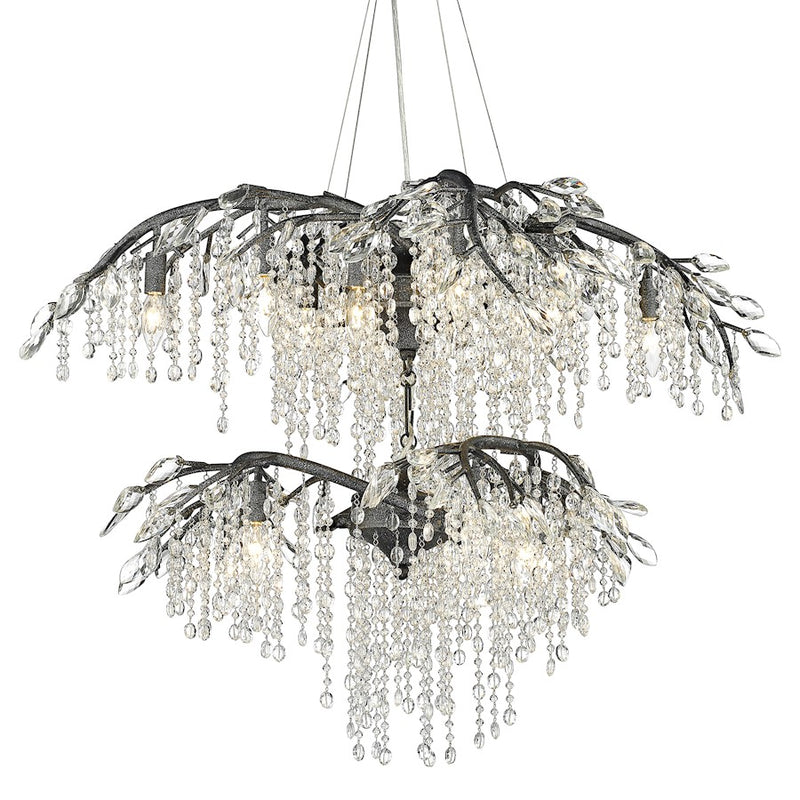 Golden Lighting Autumn Twilight 2 Tier, 18 Light Chandelier