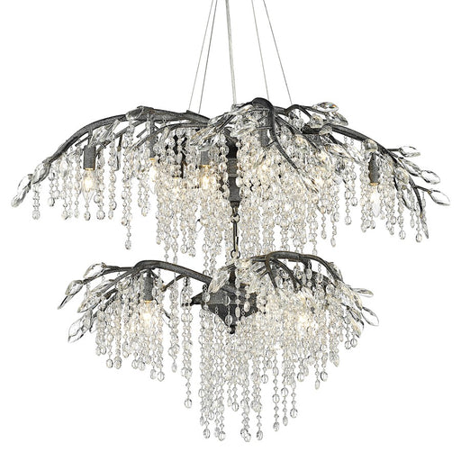 Golden Lighting Autumn Twilight 2 Tier, 18 Light Chandelier