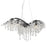 Golden Lighting Autumn Twilight Large Chandelier, Black Iron